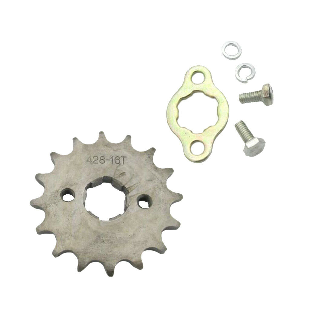 16T 20mm Shaft Front Sprocket Cog for 428 Chain Pit Trail Dirt Bike ATV Quad