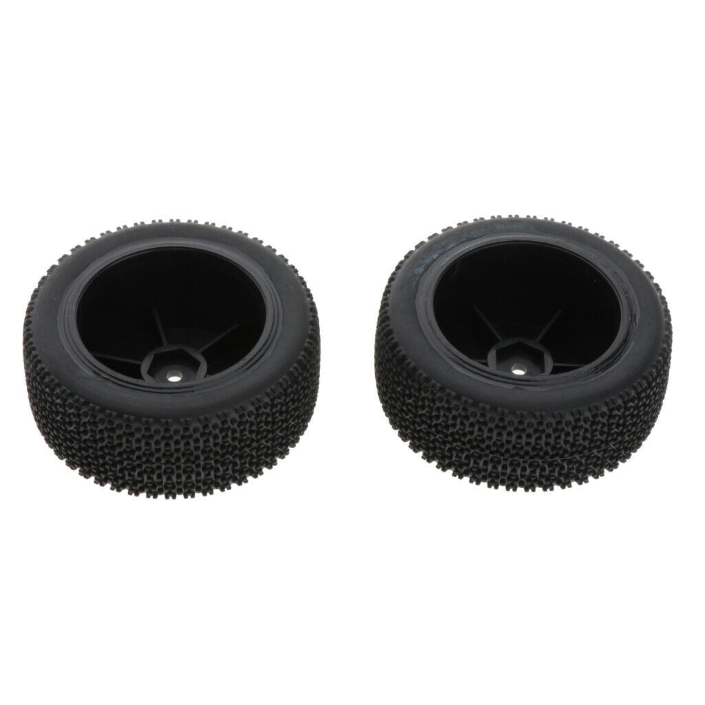 2 Stk Car Front Rear Tire Rubber Tyre For 1/14 Monster Truck Vehicles