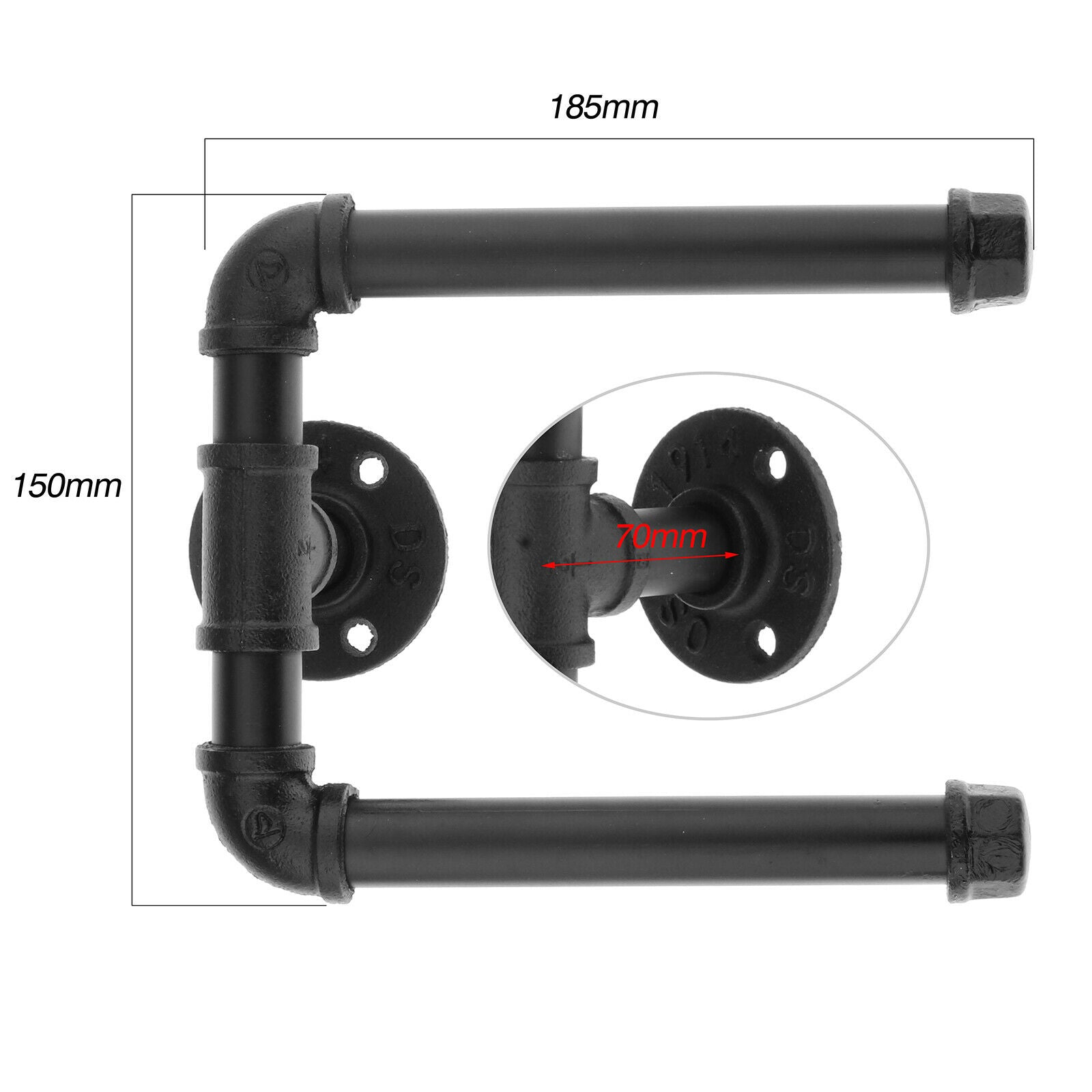 Toilet Paper Holder Premium Iron Toilet Roll Holder for Bathroom Rustproof