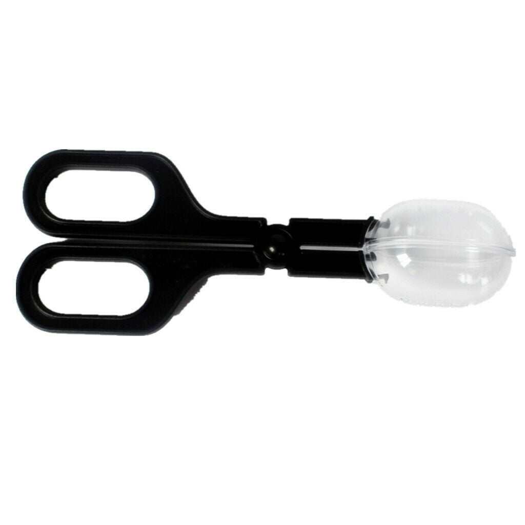 ABS Straight Nippers Tweezers Feeding Tongs with Holder Bowl for Reptile Snakes
