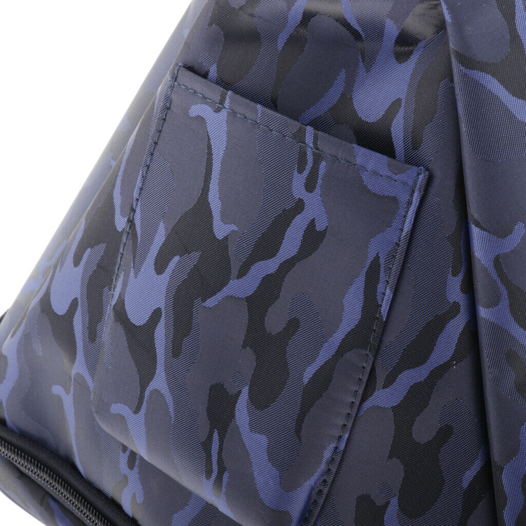Crystal Singing Pyramid Traveling Carry Bag Case 10inch Blue Camouflage