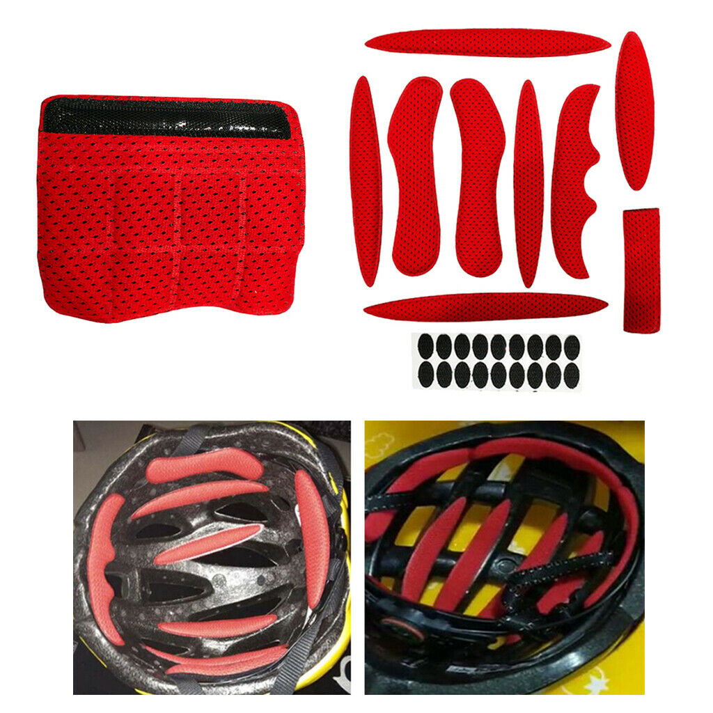 11pcs  Helmet Pad Sponge Cycling Helmet Padding Set  Accessories