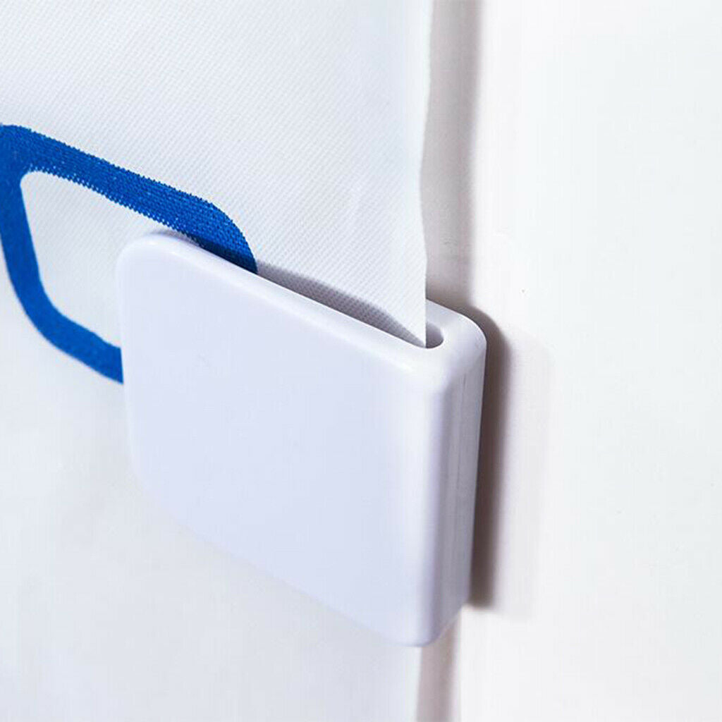2Pieces Sticky Shower Curtain Fixing Clips Self-Adhesive Clip Anti-Splash