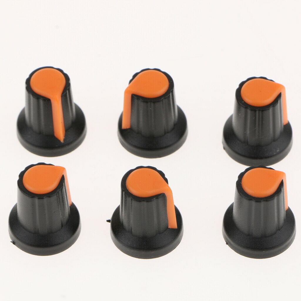 30 Pieces Potentiometer Knob Hat Knobs Round Multicolored Shafts