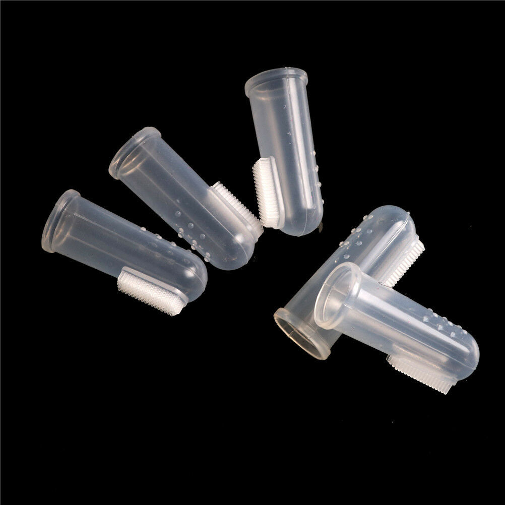 5x Finger Toothbrush Soft Silicone Safe Baby Kids Finger Toothbrush Gum Br.l8