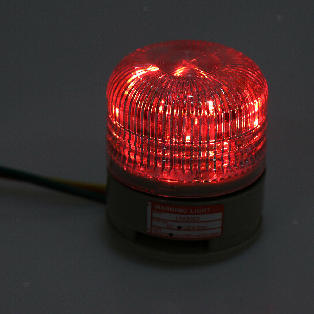 Rotating Tricolour LED Alarm Lamp Light Emergency Flashing Signal Alarm Lamp