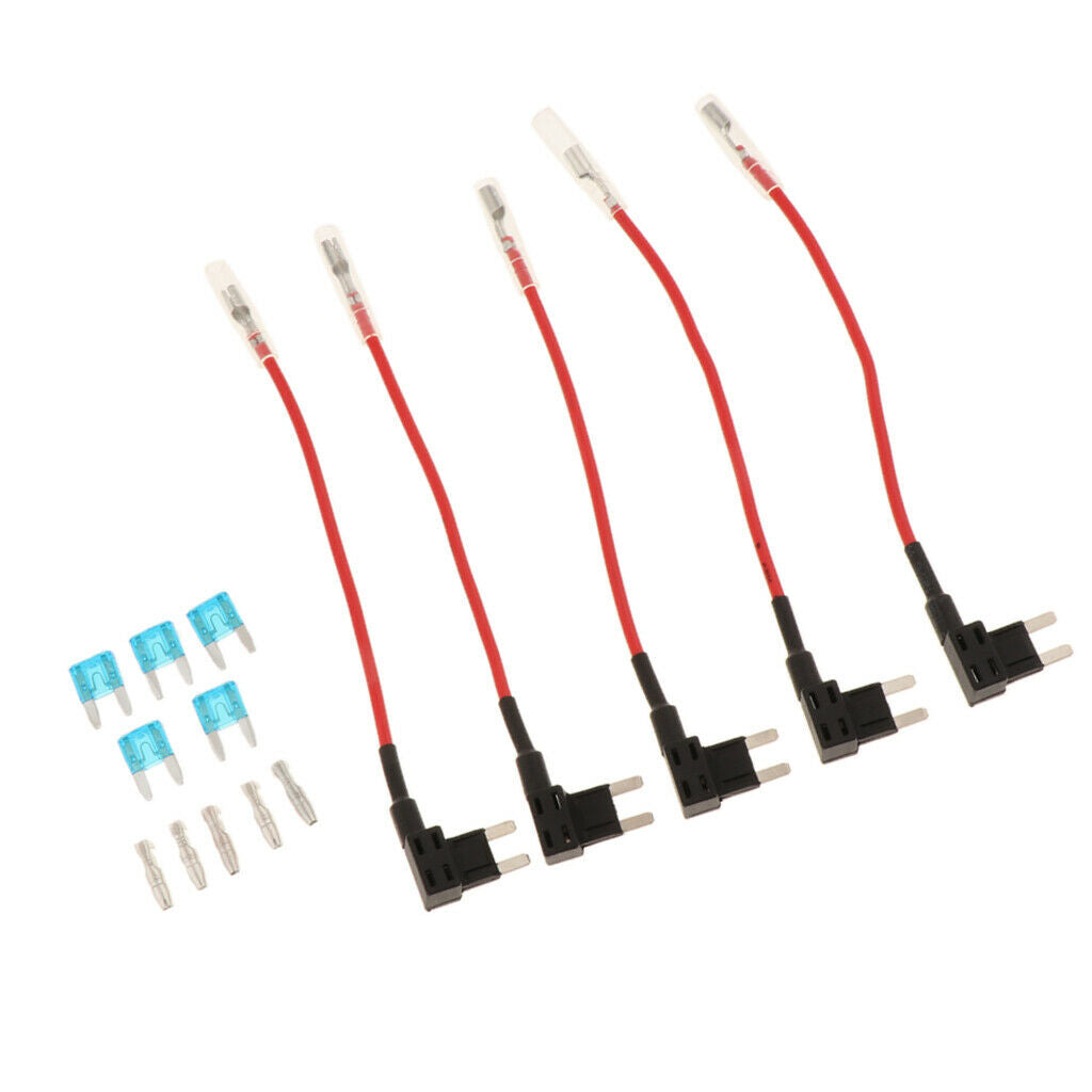 5PCS 12V Automotive Car Add A Circuit Fuse TAP Adapter Mini ATM APM Blade Fuse