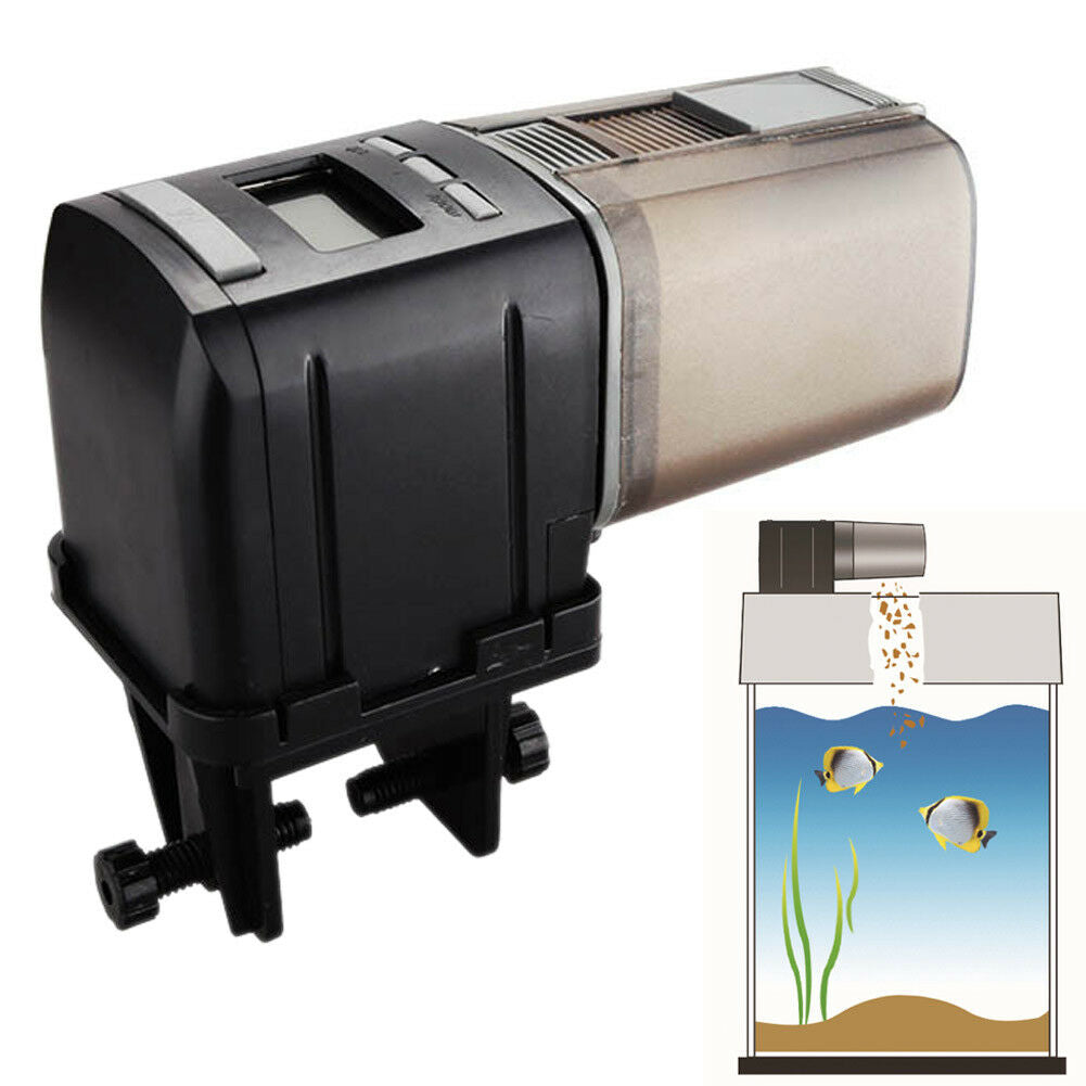 Programmable Auto Fish Feeder Feeding Aquarium Tank Automatic Food Dispenser