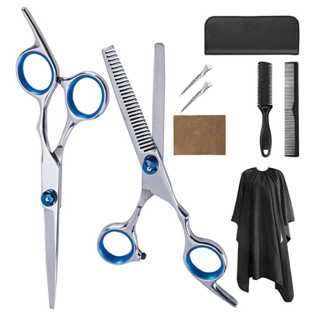 Professional 6" Stylist Thinning Shears Scissors Hair Cutting Capes Set