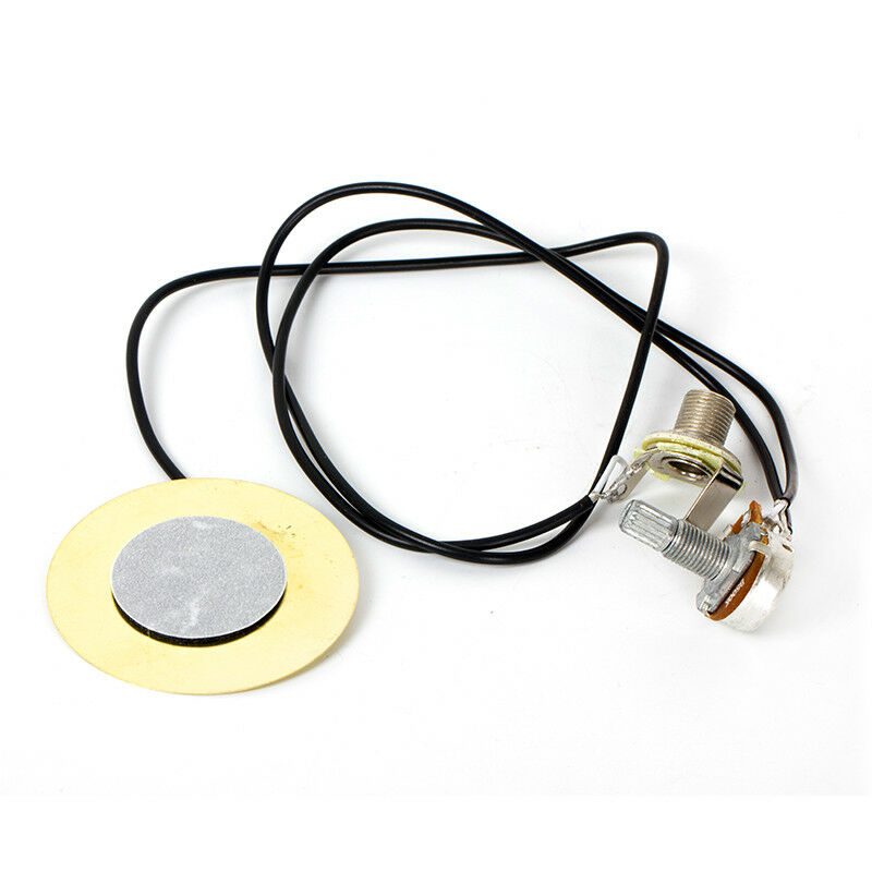 Piezo Contact Microphone Pickup Transducer for Guitar Ukulele Violin 1Pot 1 Jack