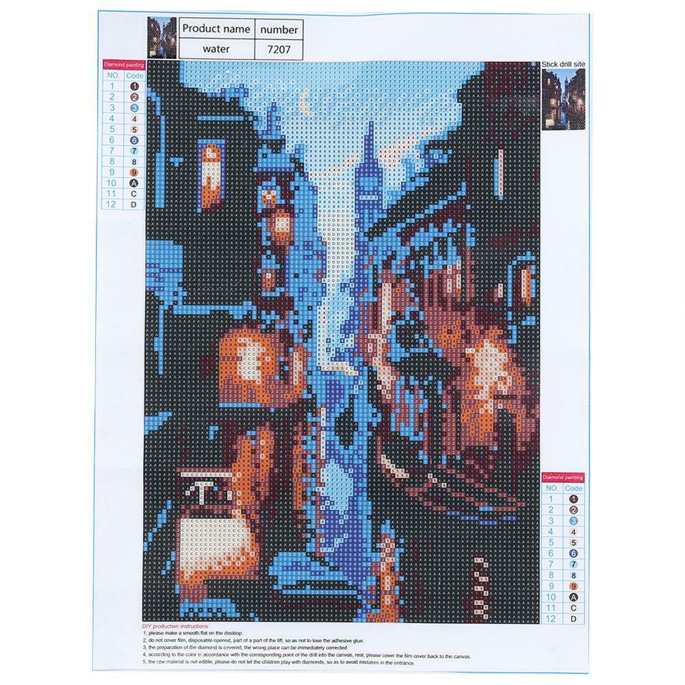 Embroidery Venice Town Full Drill DIY Diamond Painting Cross Stitch Decor @