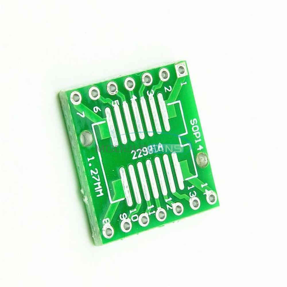 5PCS SOP14 SSOP14 TSSOP14 to DIP PCB SMD DIP/Adapter plate Pitch 0.65/1.27mm
