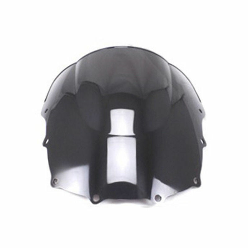Black Double Bubble Windshield  for Kawasaki ZZR400/93-07 ZZR600/93-04