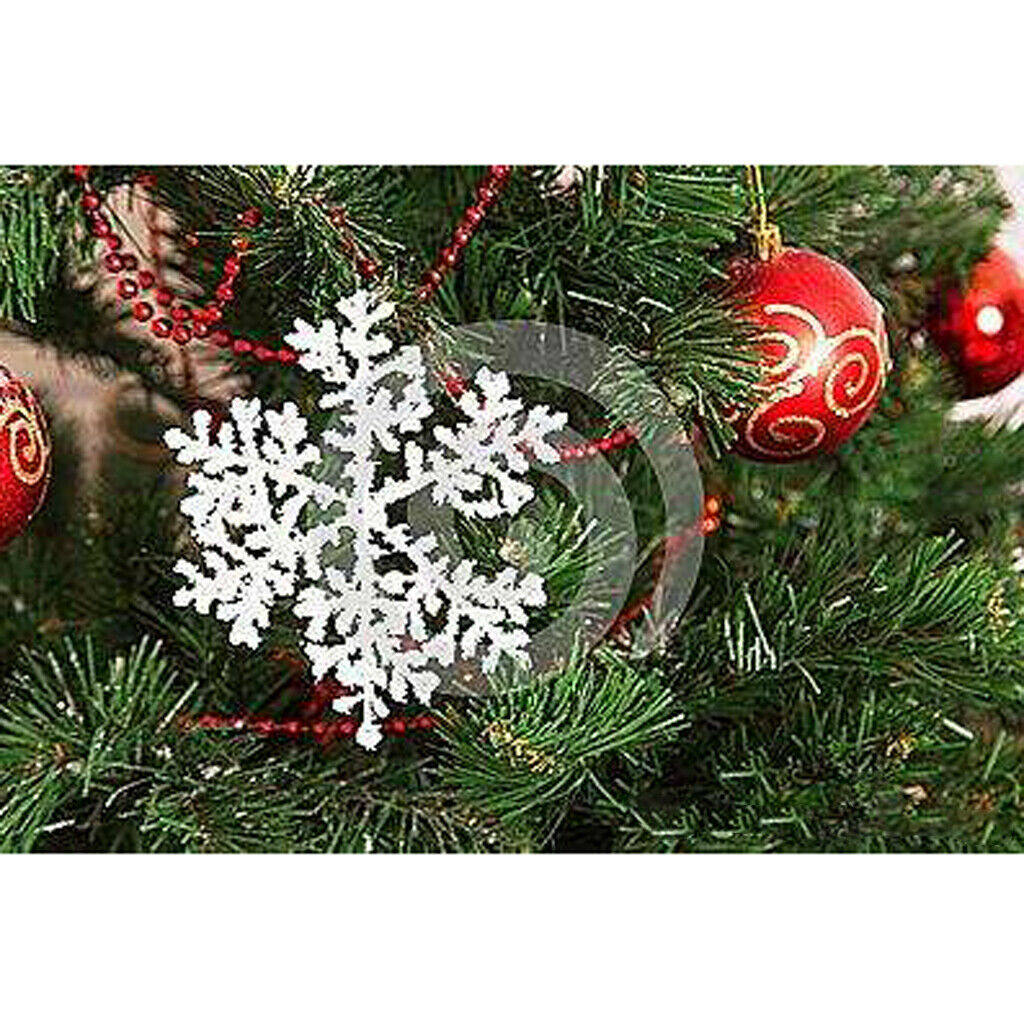 3pcs Christmas Snowflake Decoration Tree Hanging Xmas Holiday Ornaments