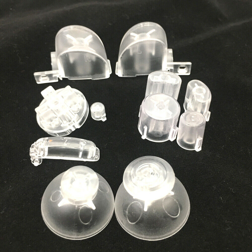 Clear white ABXYZ/L R Buttons+Analog Joysticks D-pad for Nintendo Gamecube NGC