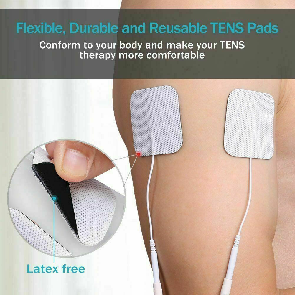 20PACK Replacement Pads For Massagers Tens Units Electrode Pads White Cloth Set