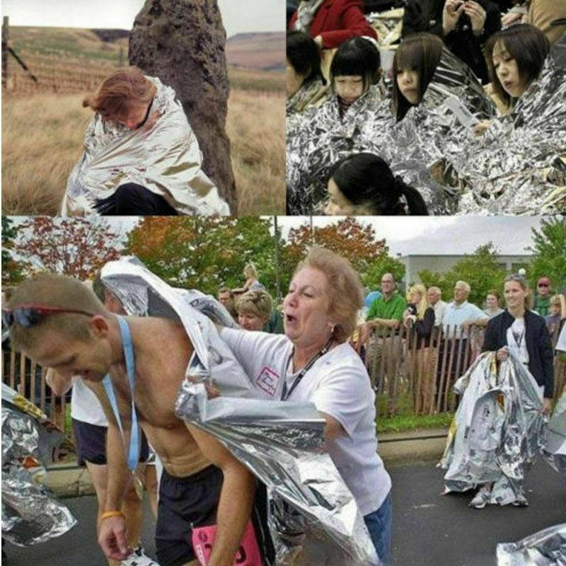 1-Pack Emergency BLANKET Thermal Survival Safety Insulating Mylar Heat 84" X52"~