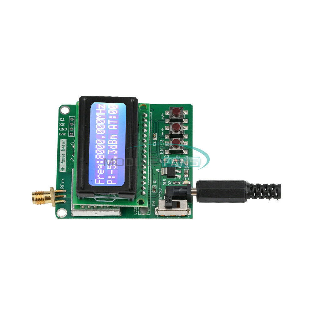 1M-8G RF Power Meter -60 to -5dBm LED Digital Display Signal Strength module