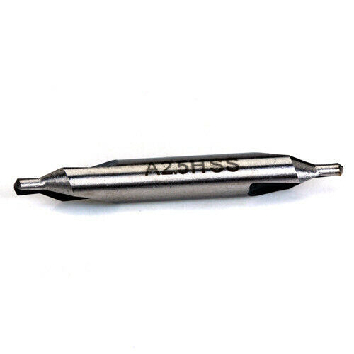 10Pcs HSS Combined Center Drill Bits 2.5mm Dia. Countersink Kit Lathe 60°