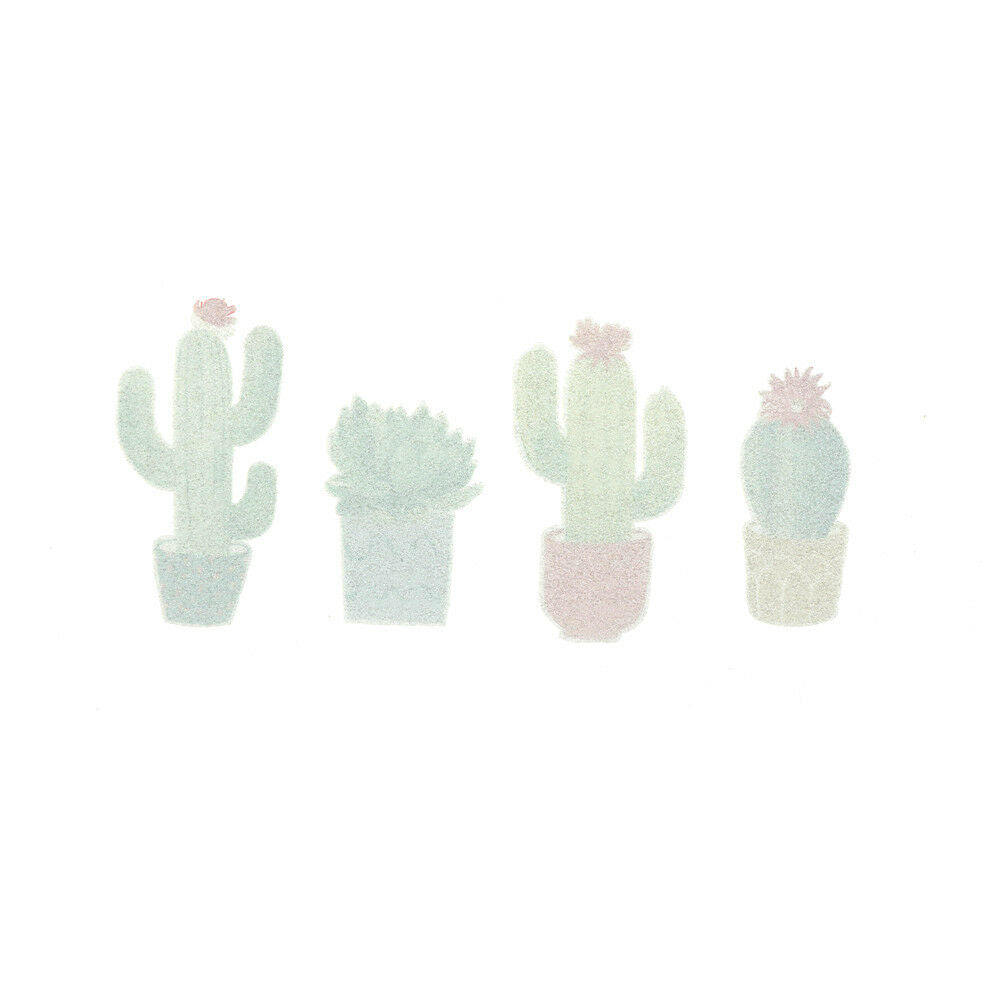 Plant cactus Irons on Stickers Washable Heat Transfer Patches T-shirt Appl.l8