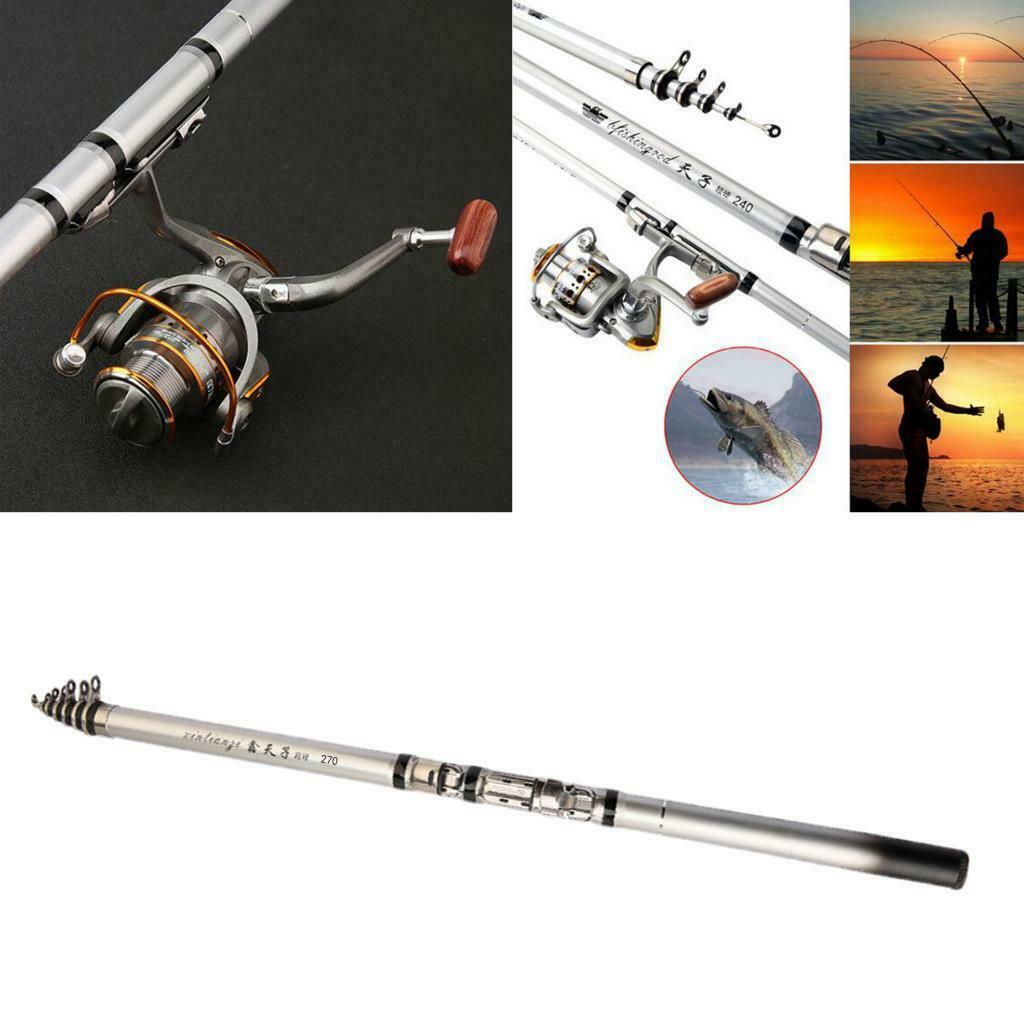 Travel   Fishing Rods Telescopic Travel Fishing Pole 5.2:1  2.7m