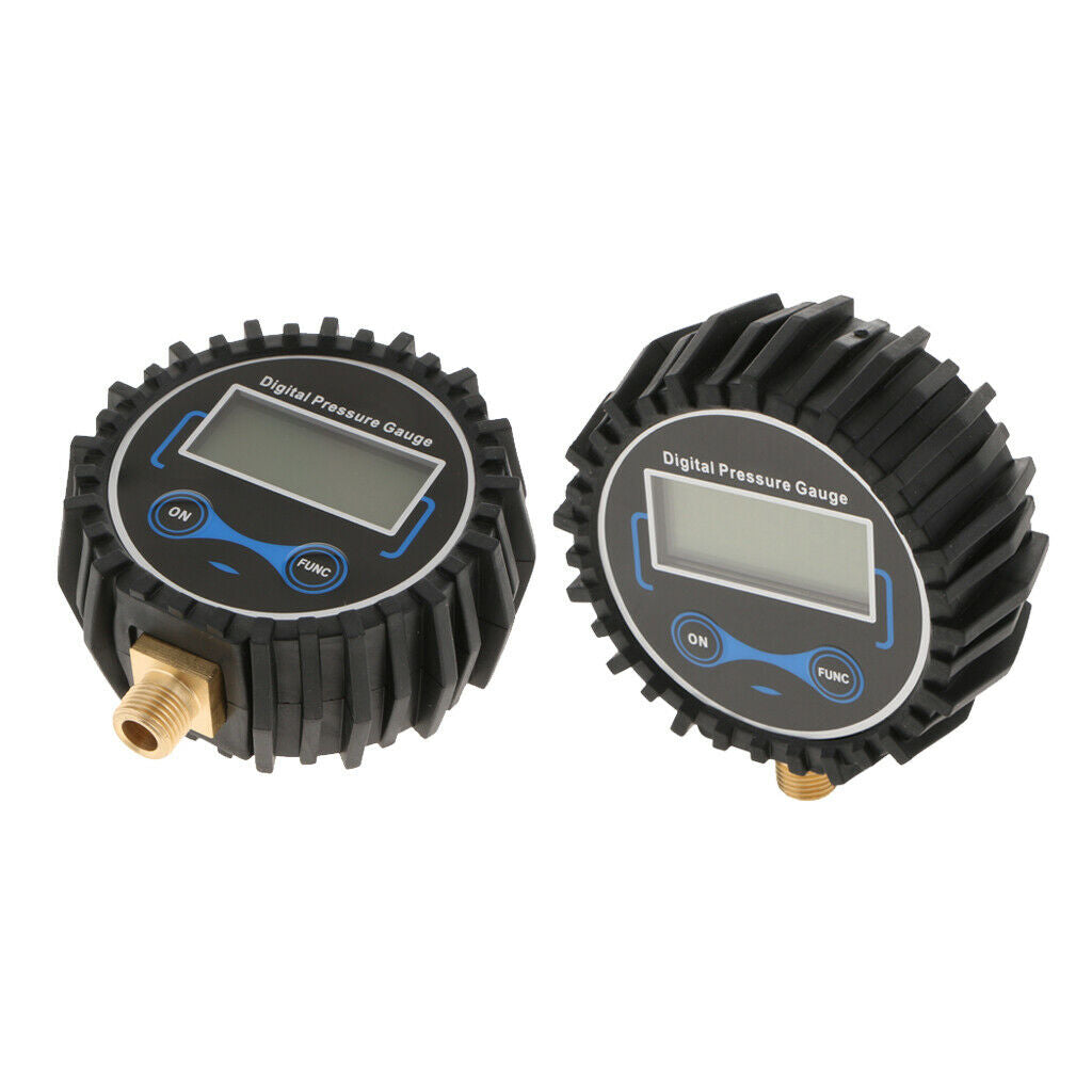 2Pcs Digital Tire Pressure Gauge Air Compressors Tool For Car Truck 200 PSI