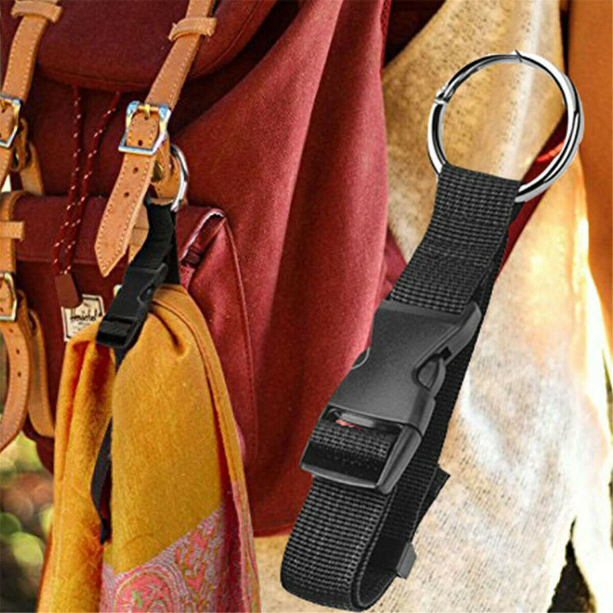 Handbag Clip Jacket Holder Gripper Add Bag Anti-theft Luggage Strap Use to Carry