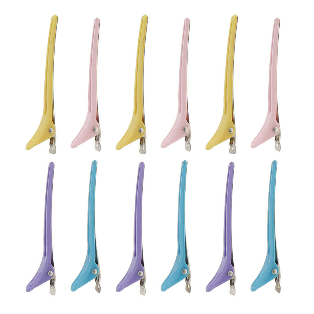 12pcs. Compartment clips hairdresser hair clips hair clips hair styling