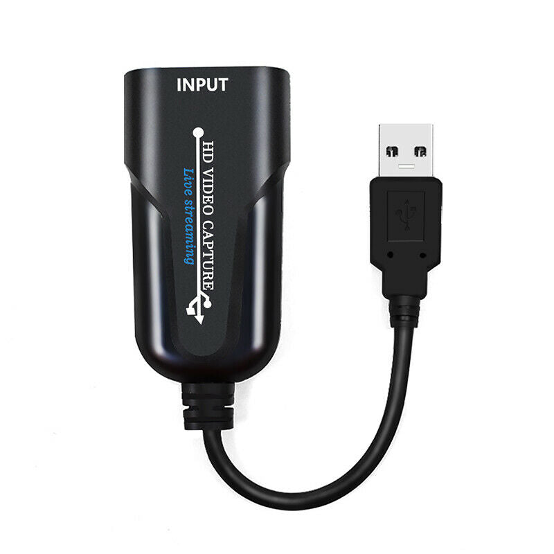 MIni HD HDMI to USB Video Capture Card Adapter Monitor 1080p 60fps For Computer