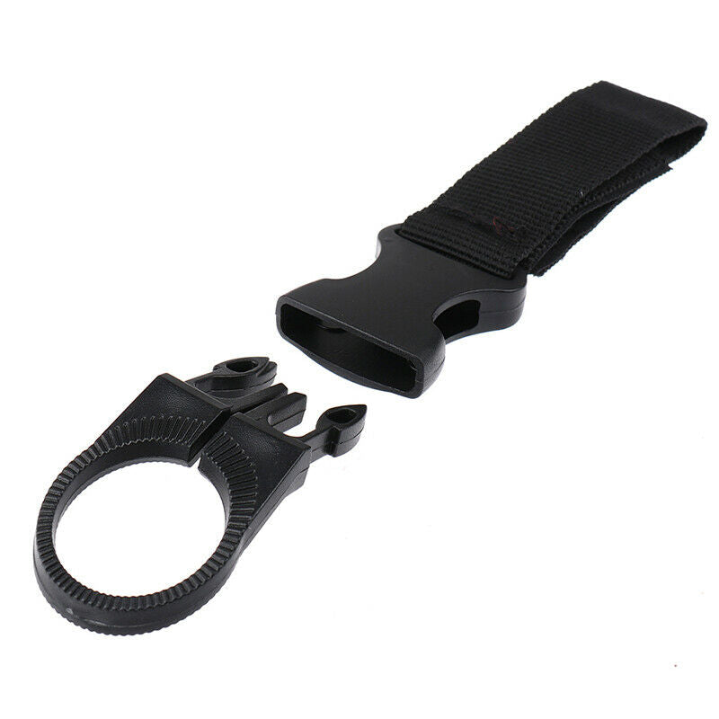 Nylon Webbing Water Bottle Carabiner Belt Outdoor Buckle Hook Holder Tool.l8