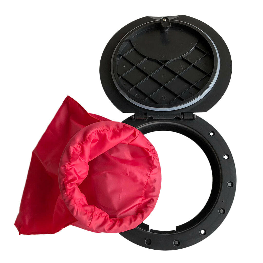 11" Deck Plate Boat Kayak Canoe Storage Bag Hatch Cover Kit Accessories 28cm
