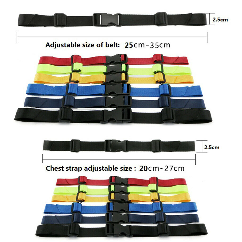 2 Pairs Navy Blue Adjustable Nylon Backpack Strap
