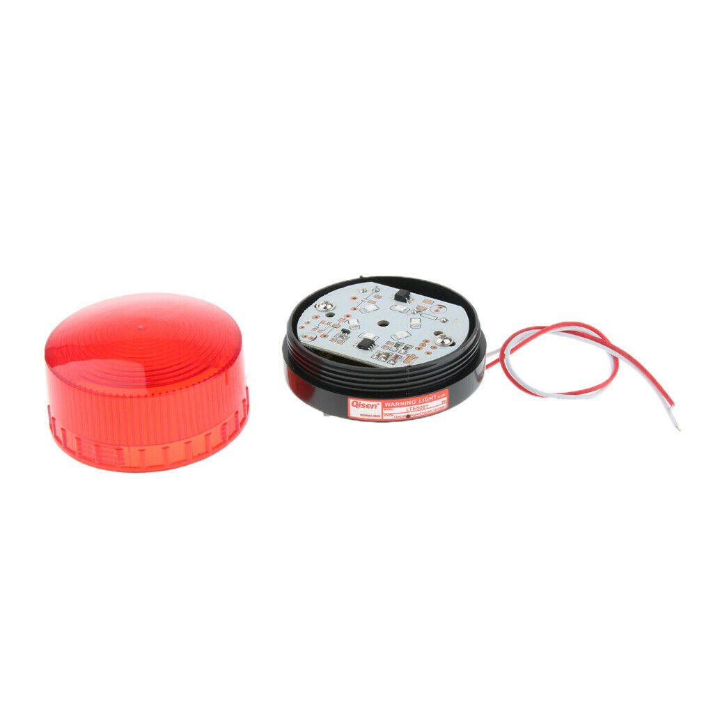 24V Always-On Warning Beacon Lights, Red, industry level long working life