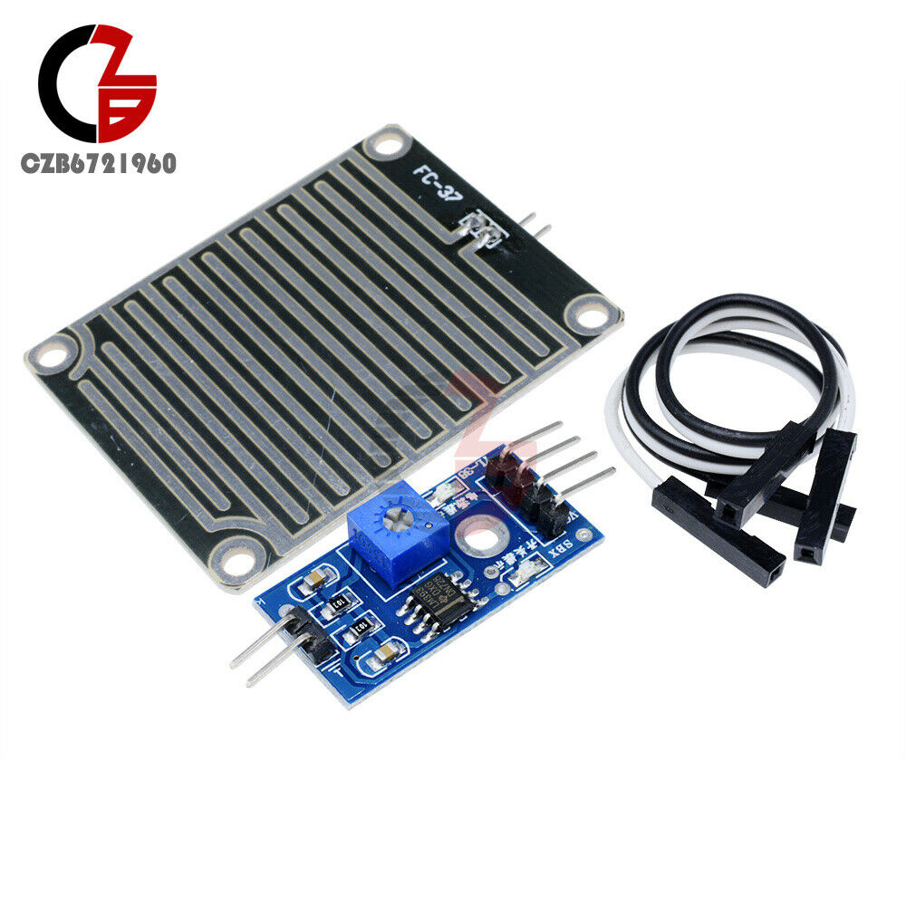 Raindrops Detection Sensor Module Weather Rain Monitor Humidity For Arduino