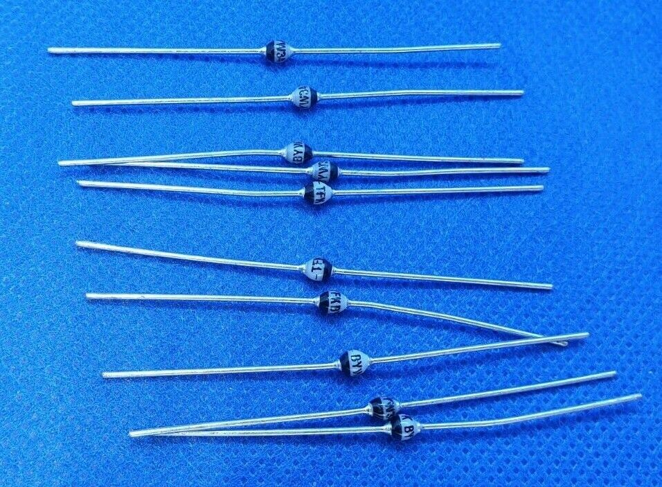 10pcs NOS TELEFUNKEN TFK BYW34 2A 400V MIL Fast soft-recovery BEST SOUND DIODES!