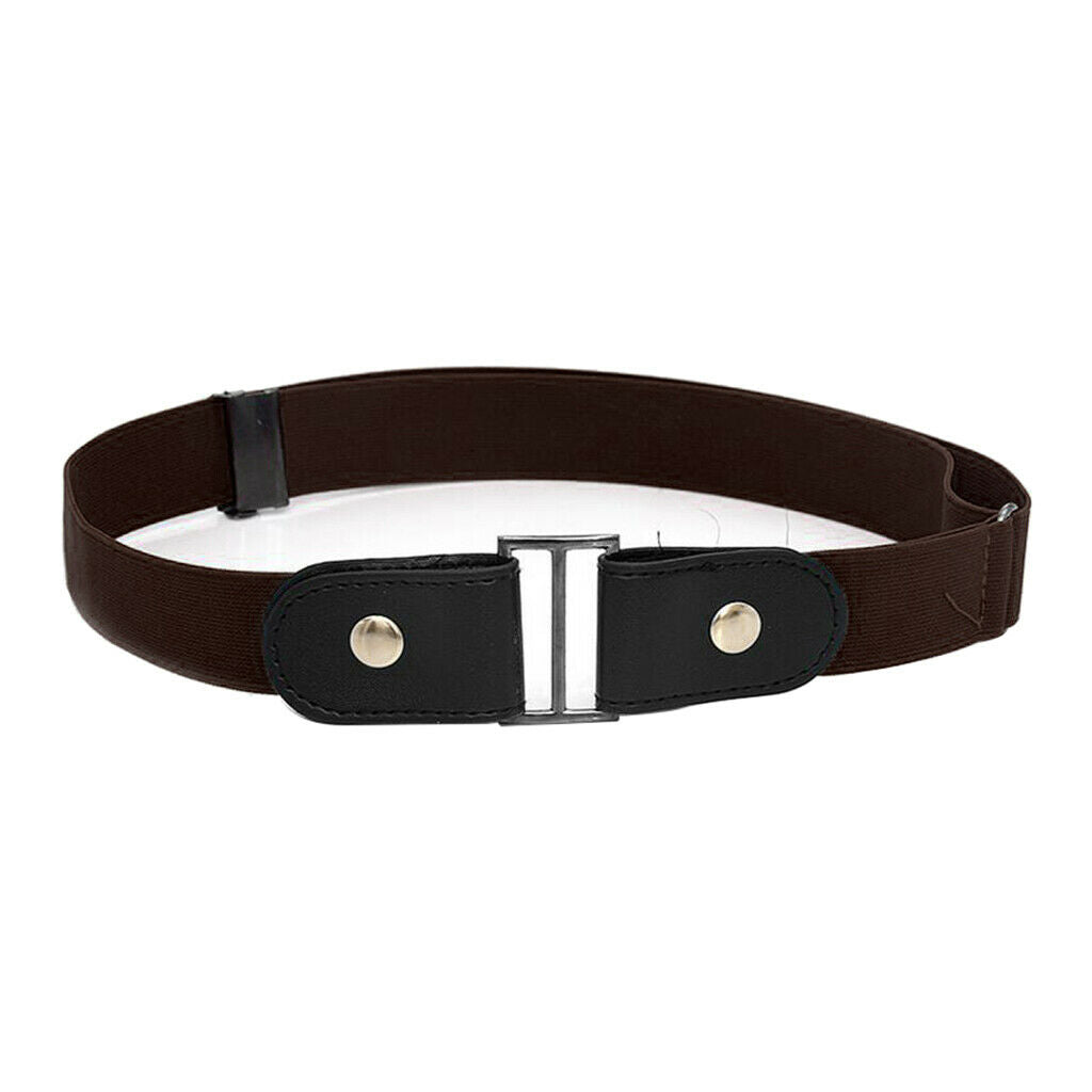 2X No Buckle Stretch Belt for Men and Women Coffee