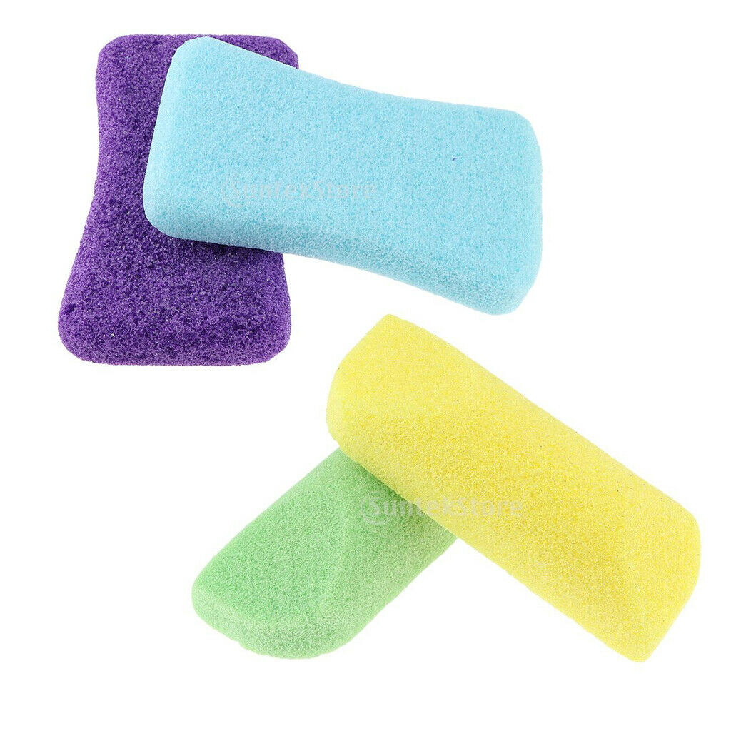 4 Packs PU Foot File Feet Callus Hard Skin Scrubber Exfoliator Pumice Stone
