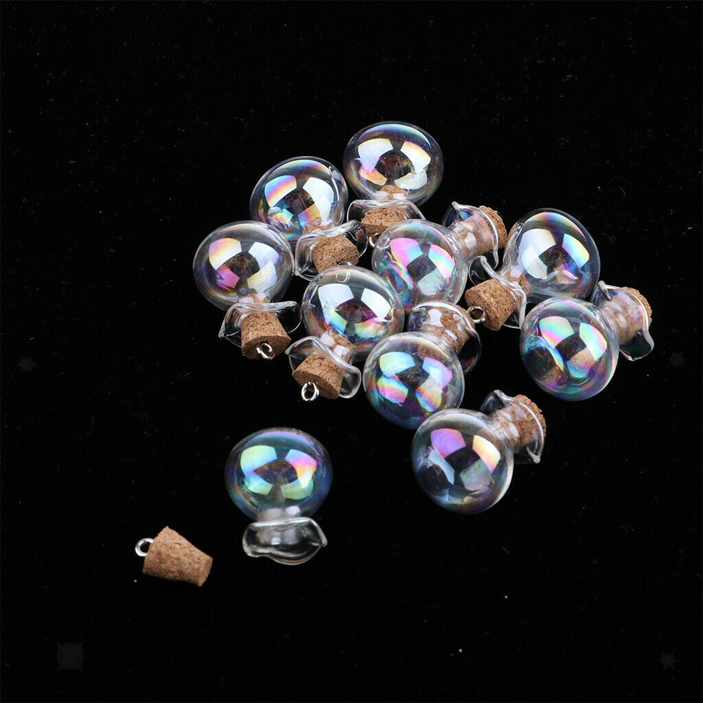 Pack of 20pcs Mini Glass Bottles Jars Vials with Cork Stopper Wishing Bottles