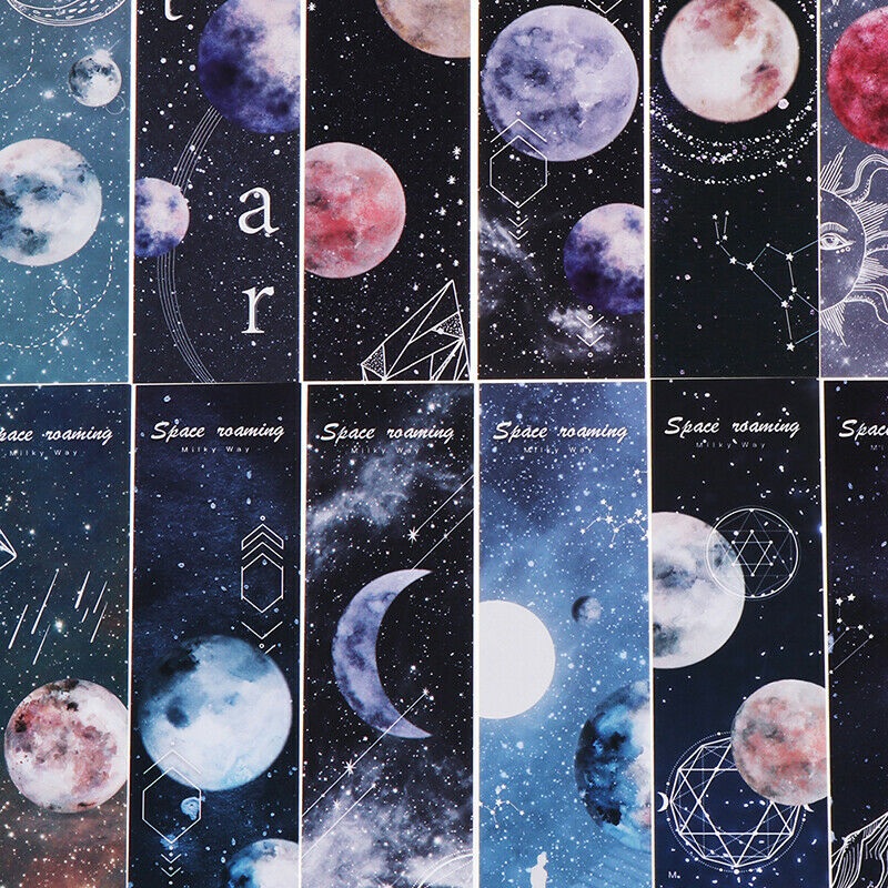 30pcs/lot Roaming space Paper bookmarks stationery book holder message ca.l8