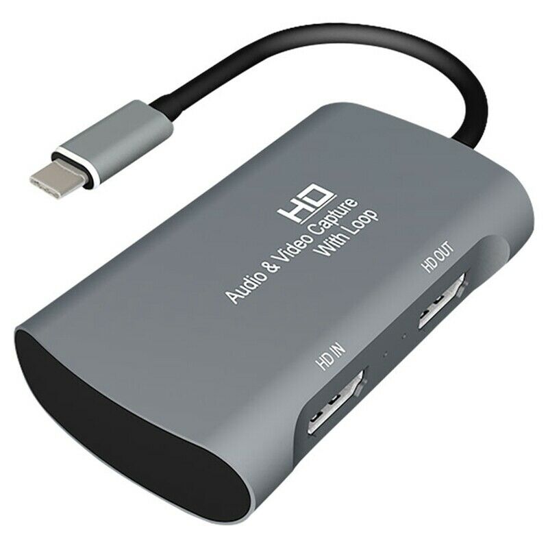 Type-C MI Video Capture Card 4K Screen USB3.0 Mic Audio Live Broad Stream P2G6