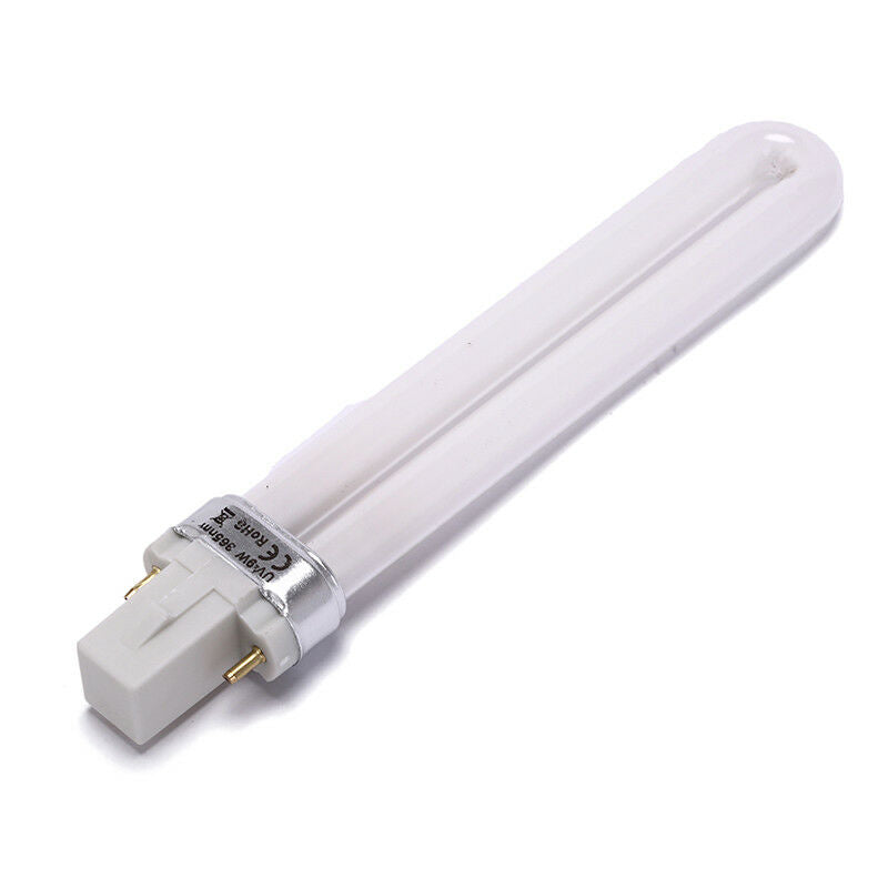 2X 9w uv lamp bulbs for nails lamps replacement gel nail dryer uv light bulb DD