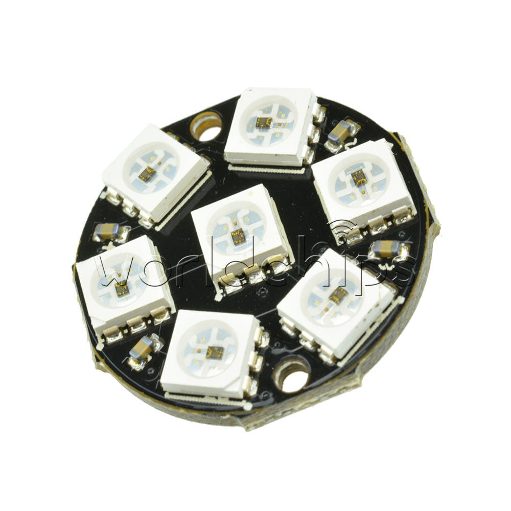 2PCS 7-Bit WS2812 5050 RGB LED Round LED Stable Board for Arduino