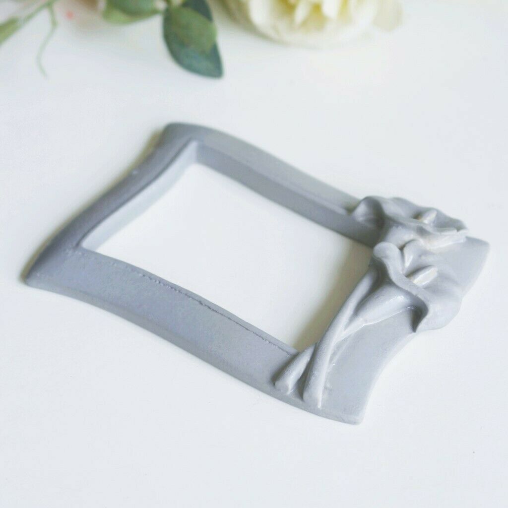 Classic Baroque Photo Frame Picture Display Stand Party Wall Ornament Gray
