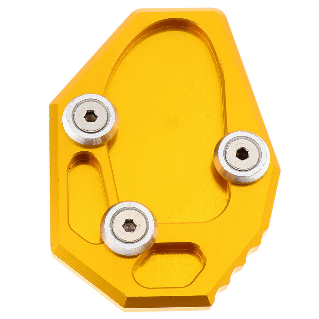 Motorcycle Kickstand Side Stand Extension Plate Pad for YAMAHA MT-07 Yellow