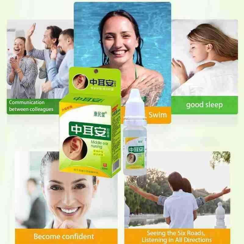 10ml Herbal Ear Nourishing Drops Acute Otitis Media Tinnitus Cleaning Liquid