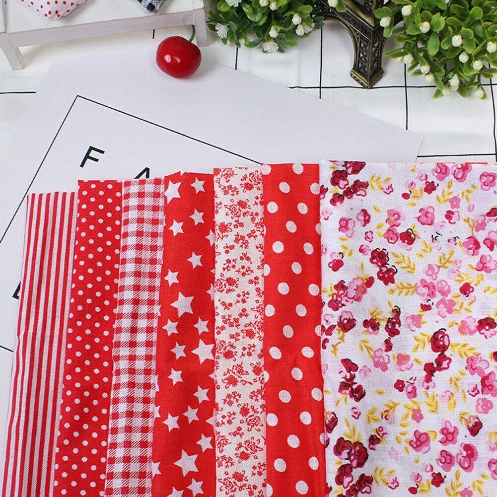 7PCs/set 25*25cm DIY Patchwor Fabrics For Sewing The Cloth Kids Bedding Textile