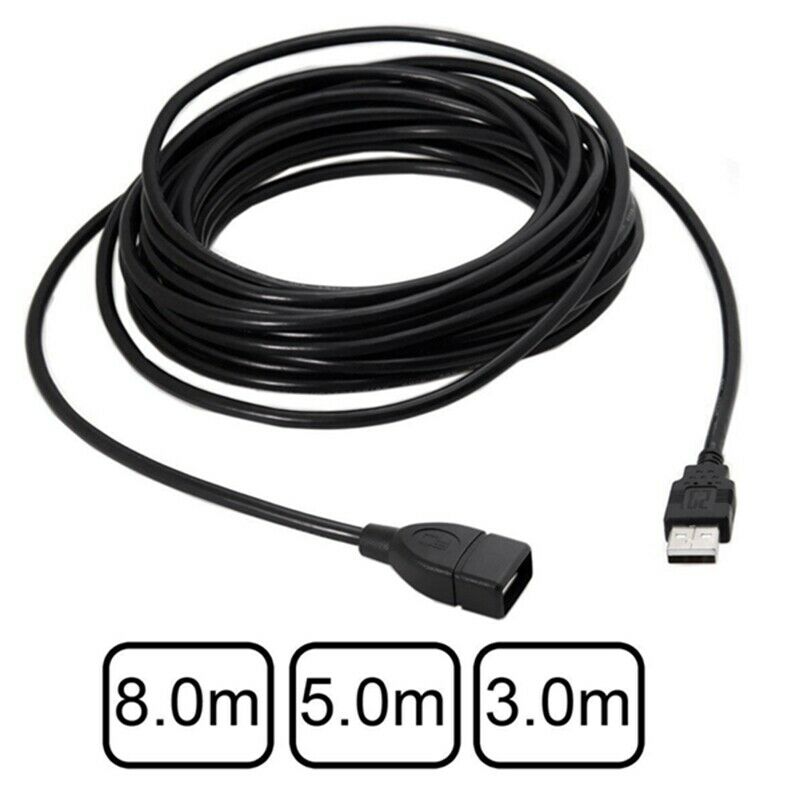 USB 2.0 Extension Cable - A-Male to A-Female - 9.8 Feet (3 Meters) I9D7