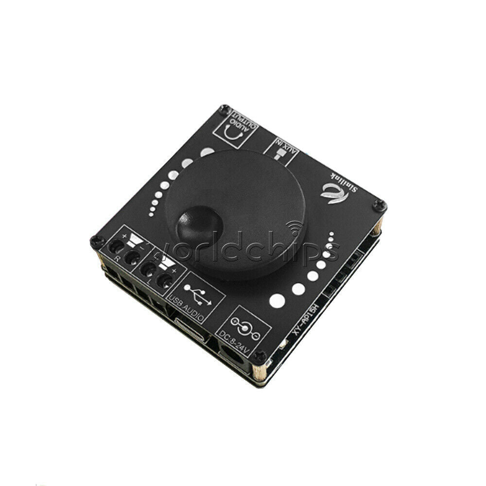 12V Bluetooth5.0 20WX2 Power Digital Amplifier Stereo Board AMP AUX USB Module