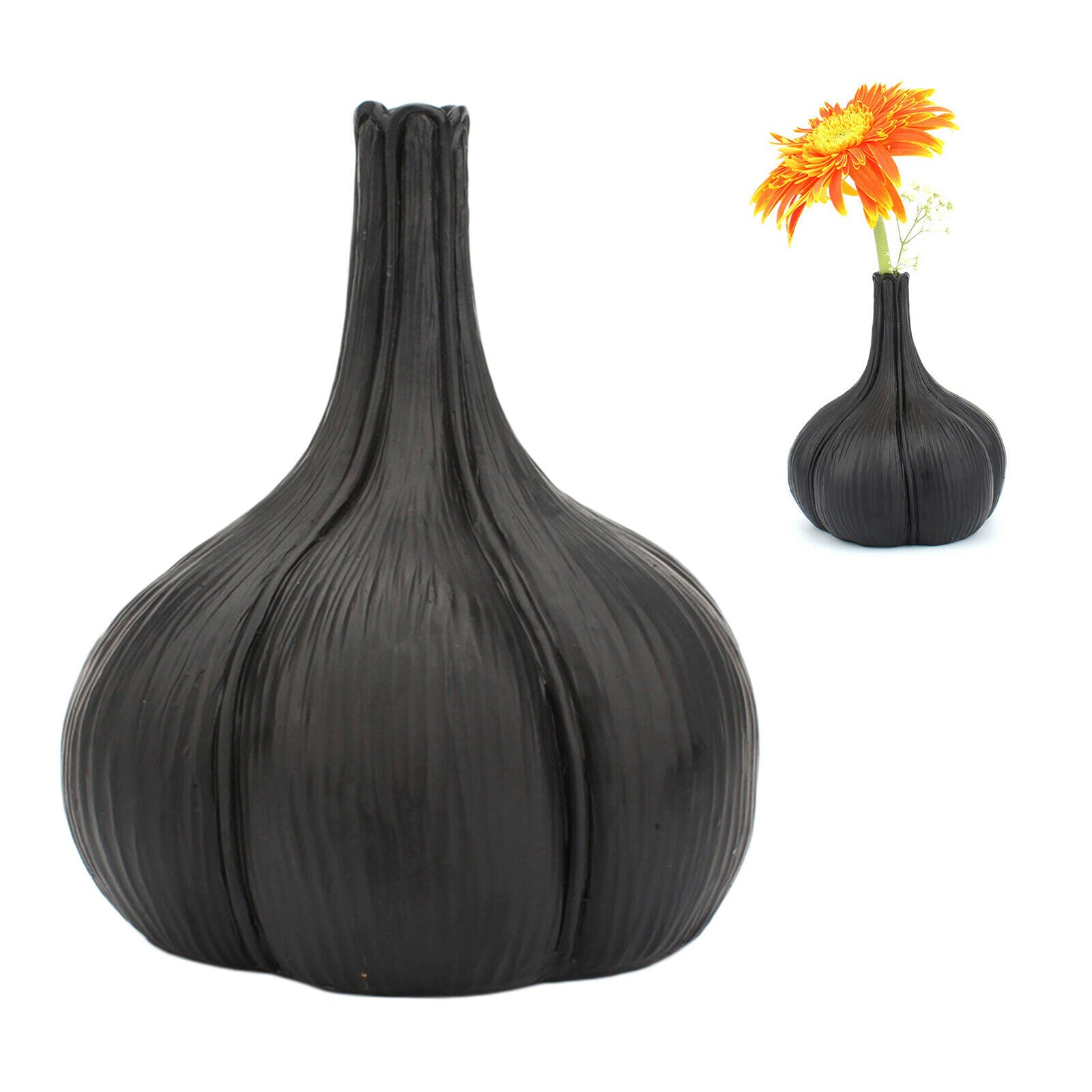 Simple Geometric Garlic Small Bud Vase Desktop Modern Office Decorative Vase