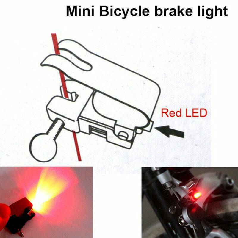 Bicycle LED Tail Light Bike Cycling Brake Light Red Safety Warning Light Useful